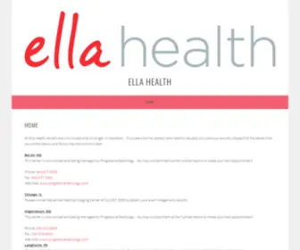 Ellahealth.com(Ella Health) Screenshot