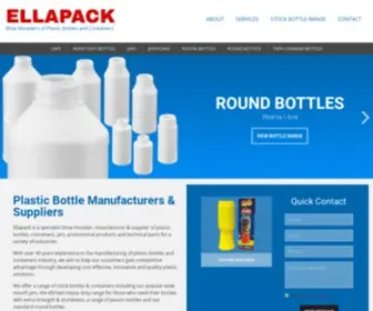 Ellapack.com.au(Plastic Bottles Supplier) Screenshot