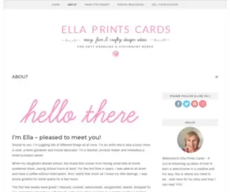 Ellaprintscards.com(Plan and organize your online art business and share your art online) Screenshot