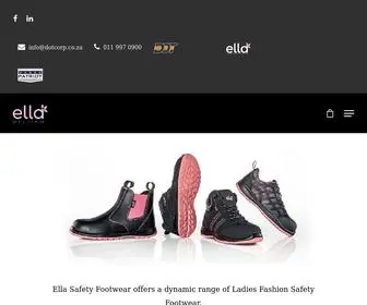 Ellasafetyfootwear.co.za(Ella Safety Footwear offers a dynamic range of Ladies Fashion Safety Footwear. Ella Safety Footwear) Screenshot