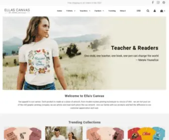 Ellascanvas.com(Ella's Canvas) Screenshot