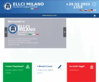 Ellci.it(La scuola di Italiano per stranieri a Milano) Screenshot