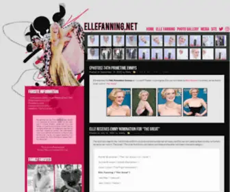 Elle-Fanning.net(The premier fansite for Elle Fanning) Screenshot