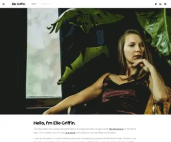 Ellegriffin.com(Writer, Editor, & Novelist) Screenshot