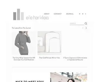 Elleharikleia.com(Elle Harikleia Financial Writer NYC) Screenshot