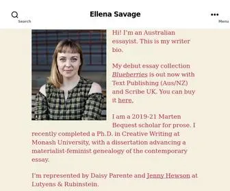 Ellenasavage.com(Ellena Savage) Screenshot