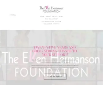 Ellenhermanson.org(The Ellen Hermanson Foundation) Screenshot