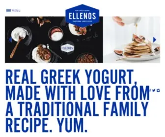 Ellenos.com(Ellenos Yogurt) Screenshot