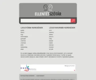 Ellentetszotar.hu(EllentĂŠtszĂłtĂĄr) Screenshot