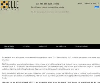 Elleremodeling.com(ElleRemodeling) Screenshot