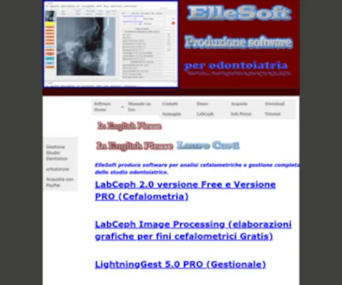 Ellesoft.com(Orthodontic Cephalometric software) Screenshot