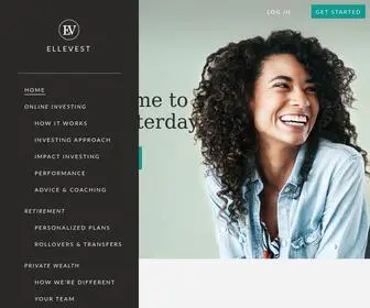 Ellevest.com(A financial company) Screenshot