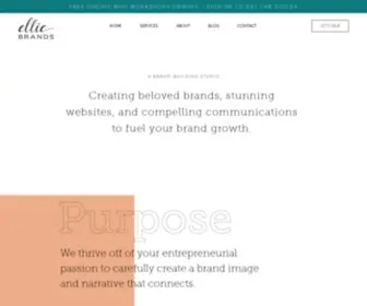 Elliebrands.com(Branding Agency for Small Businesses) Screenshot