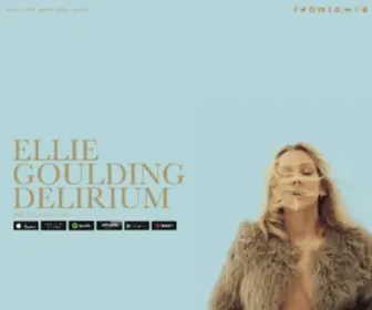 Elliegoulding.com(The New Album) Screenshot