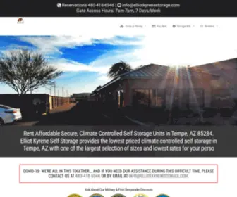 Elliotkyrenestorage.com(Rent Storage Units in Tempe) Screenshot