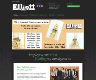 Elliottjewelers.com(Elliott Jewelers) Screenshot