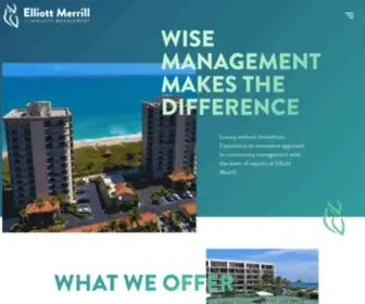 Elliottmerrill.com(Expert Community Management in Vero Beach) Screenshot