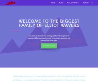 Elliotwavemasters.com(The biggest family of elliot wavers our aim) Screenshot