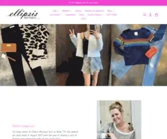 Ellipsisboutique.com(Ellipsis Boutique) Screenshot