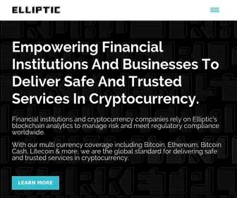 Elliptic.co(Blockchain Analytics & Crypto Compliance Solutions) Screenshot