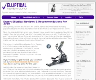 Ellipticalreviewguru.com(Best Elliptical Reviews & Expert Recommendations For 2020) Screenshot