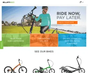 Elliptigo.com(Outdoor Elliptical Bikes and Stand Up Bikes) Screenshot