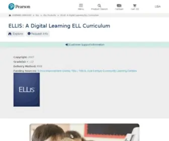 Ellis.com(Savvas Learning Company (formerly Pearson K12 Learning)) Screenshot