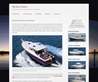 Ellisboatcharters.com(Midcoast & Downeast Maine) Screenshot