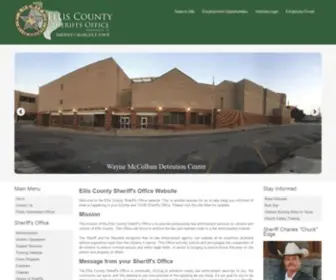 Elliscountysheriff.com(Ellis County Sheriffs Website) Screenshot