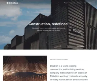 Ellisdon.com(Construction and Building Services) Screenshot
