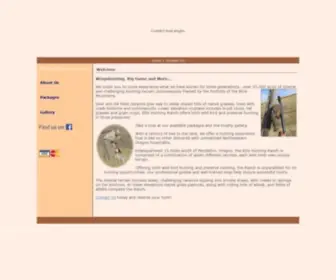 Ellishuntingranch.com(Premier Hunting in Eastern Oregon) Screenshot