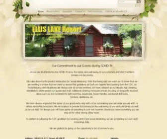 Ellislakeresort.com(Ellis Lake Resort) Screenshot