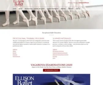 Ellisonballet.com(Ellison Ballet) Screenshot