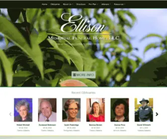 Ellisonmemorialfuneralhome.com(Ellison Memorial Funeral Home) Screenshot