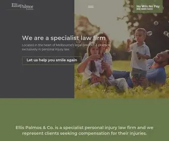 Ellispalmos.com.au(Personal Injury Law Firm) Screenshot