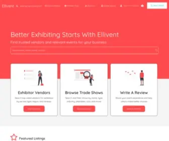 Ellivent.com(Trade Show Marketplace & Exhibitor Platform) Screenshot