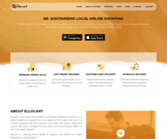 Ellocart.com(Re-Discovering Local Online Shopping) Screenshot