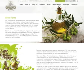 Ellorafarms.com(Global Award Winning EVOO) Screenshot