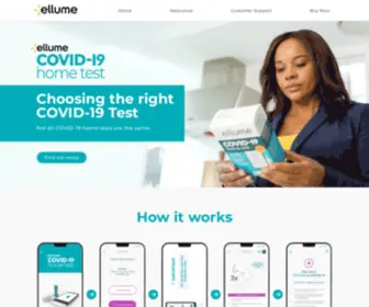 Ellumecovidtest.com(Ellume COVID) Screenshot