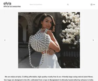 Ellyla.com(Ethical Accessories) Screenshot