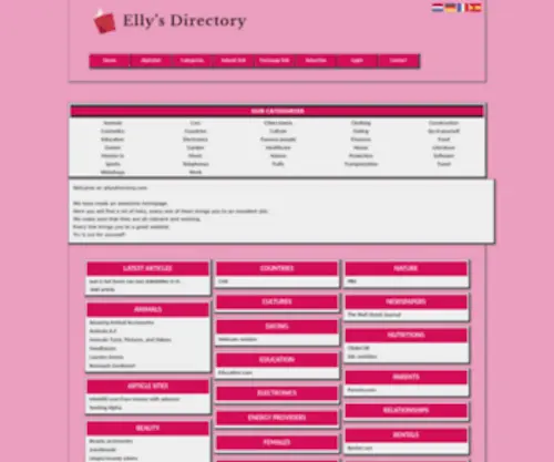 Ellysdirectory.com(Elly's Directory.com) Screenshot