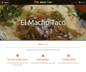 Elmachotaco.com(El Macho Taco) Screenshot