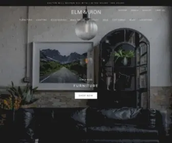 Elmandiron.com(Elm & Iron Furniture and Home Decor Serving Columbus and Cincinnati) Screenshot