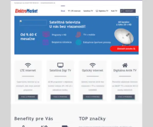Elmarket.sk(Internet a televízia od DIGI TV) Screenshot