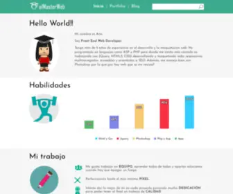 Elmasterweb.net(Front End Web Developer) Screenshot