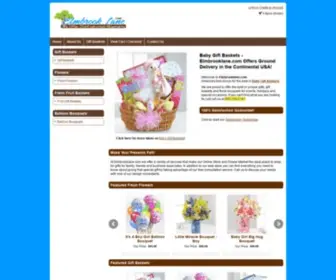 Elmbrooklane.com(Baby Gift Baskets & Fresh Flowers) Screenshot