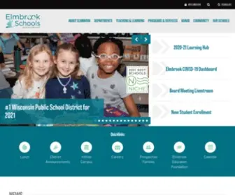 Elmbrookschools.org(The mission of the School District of Elmbrook) Screenshot