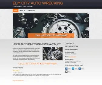 Elmcityautowrecking.com(Elm City Auto Wrecking) Screenshot