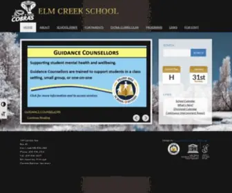 Elmcreekschool.ca(Prairie Rose School Division) Screenshot