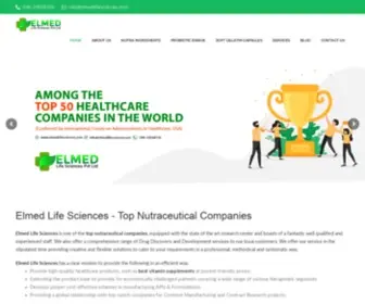 Elmedlifesciences.com(ELMED Probiotics) Screenshot